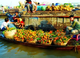 marches flottants du delta du Mekong