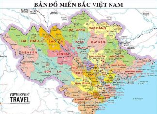 Carte Vietnam Nord