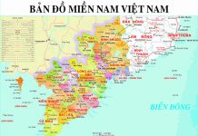 Carte Vietnam Sud
