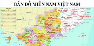 Carte Vietnam Sud