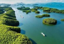 lac de Thac Ba au Nord du Vietnam
