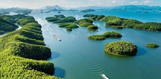 lac de Thac Ba au Nord du Vietnam